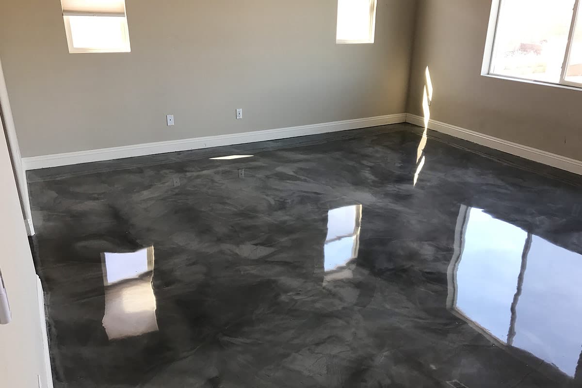 metallic floor