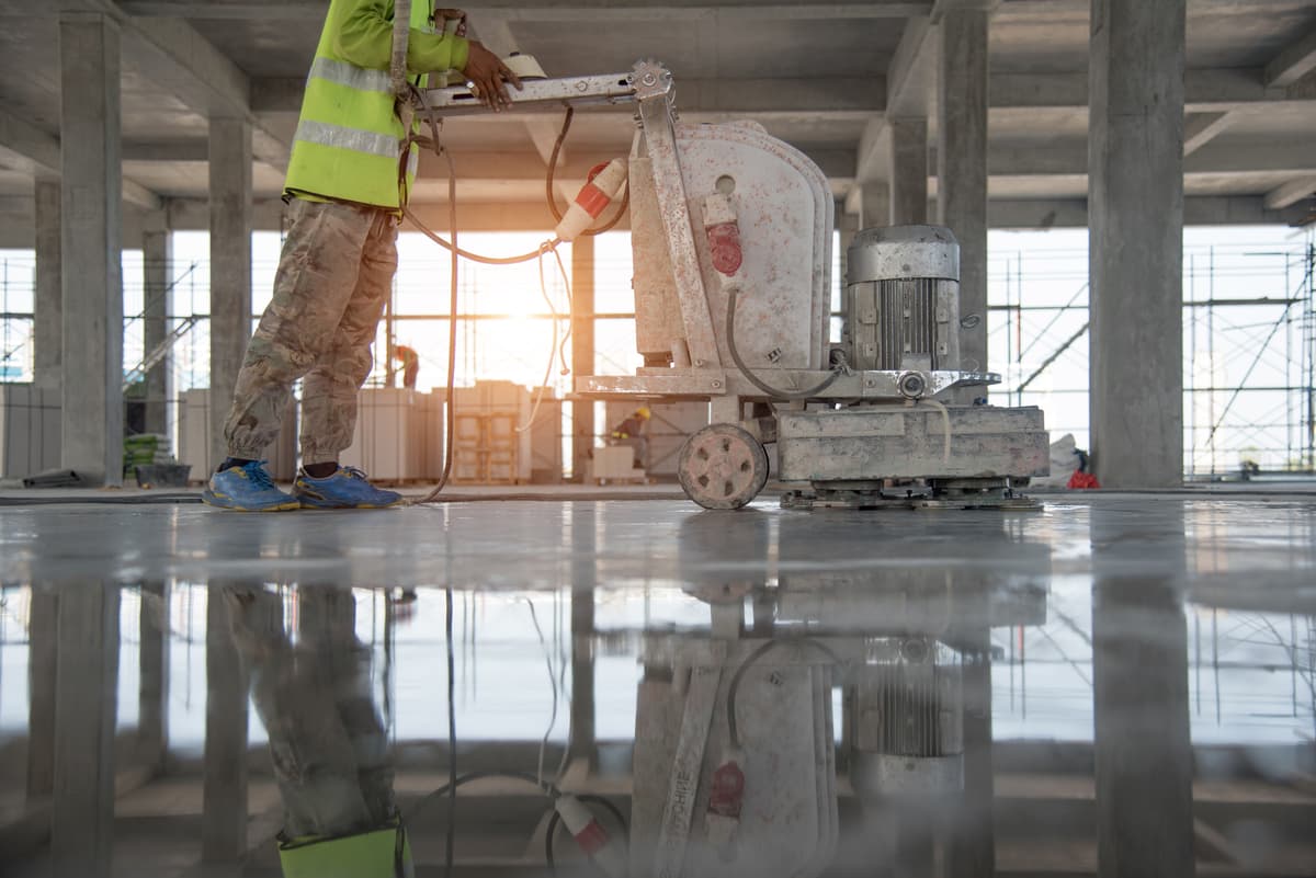 Polish concrete, burnish concrete