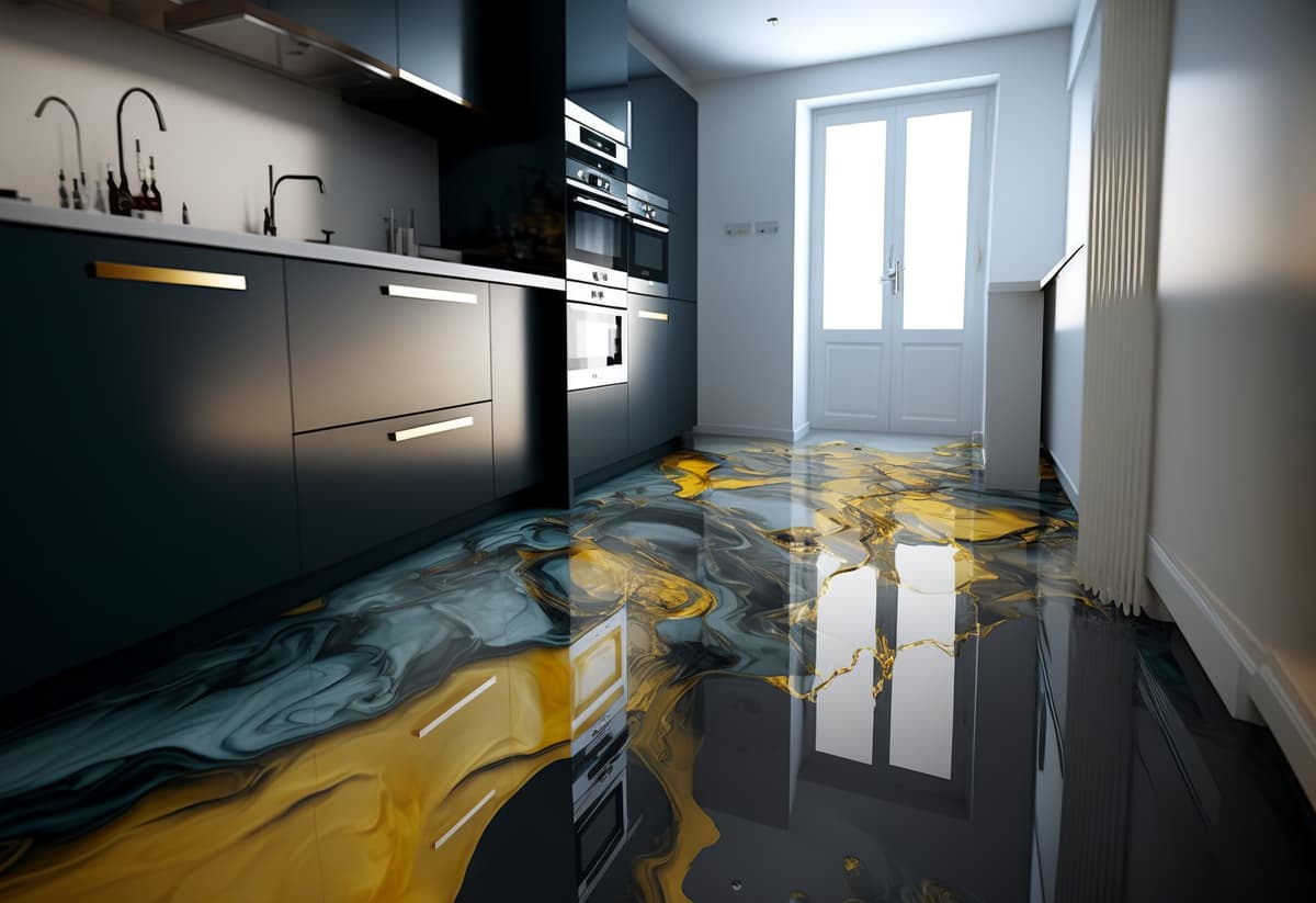 metallic floor 7