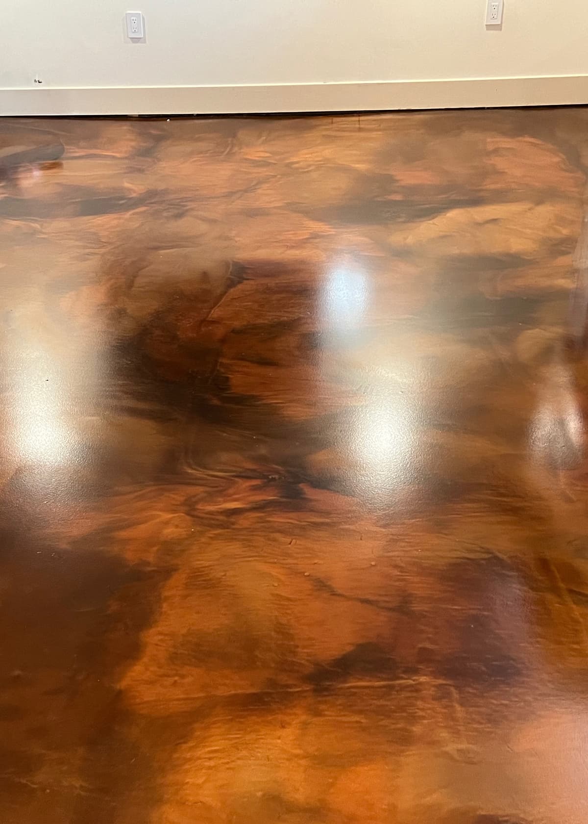 brown floor