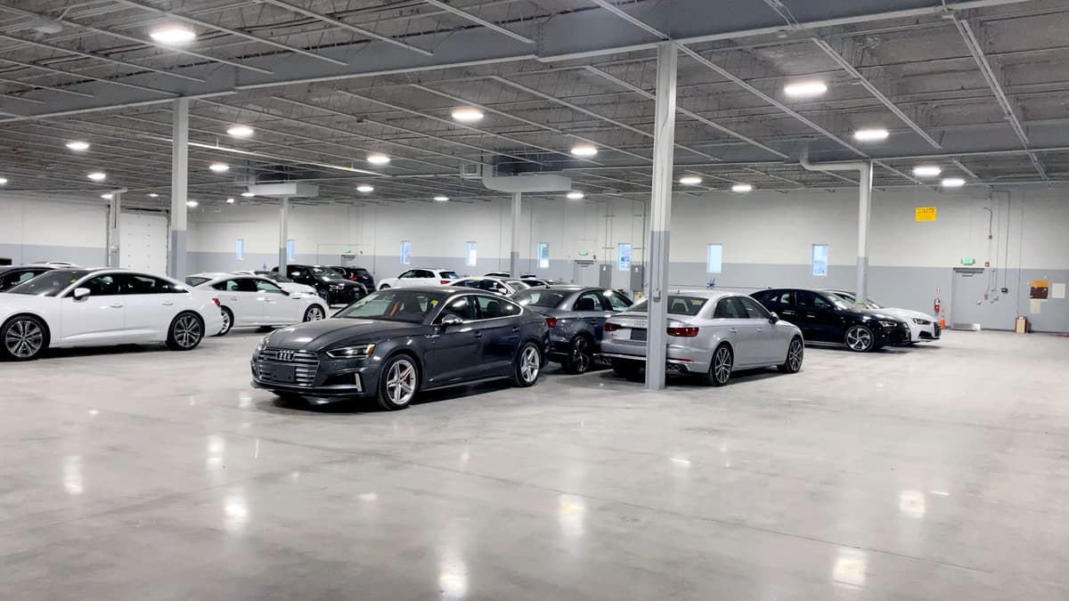 garage polished concrete auto repair